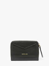 Portemonnee Leder Nat et nin Zwart vintage PIA